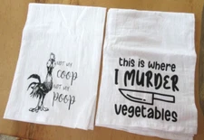 Utopia Set of  Two Kitchen Towels Super Absorbent Tea Towels 30x28 NEW with TAGS