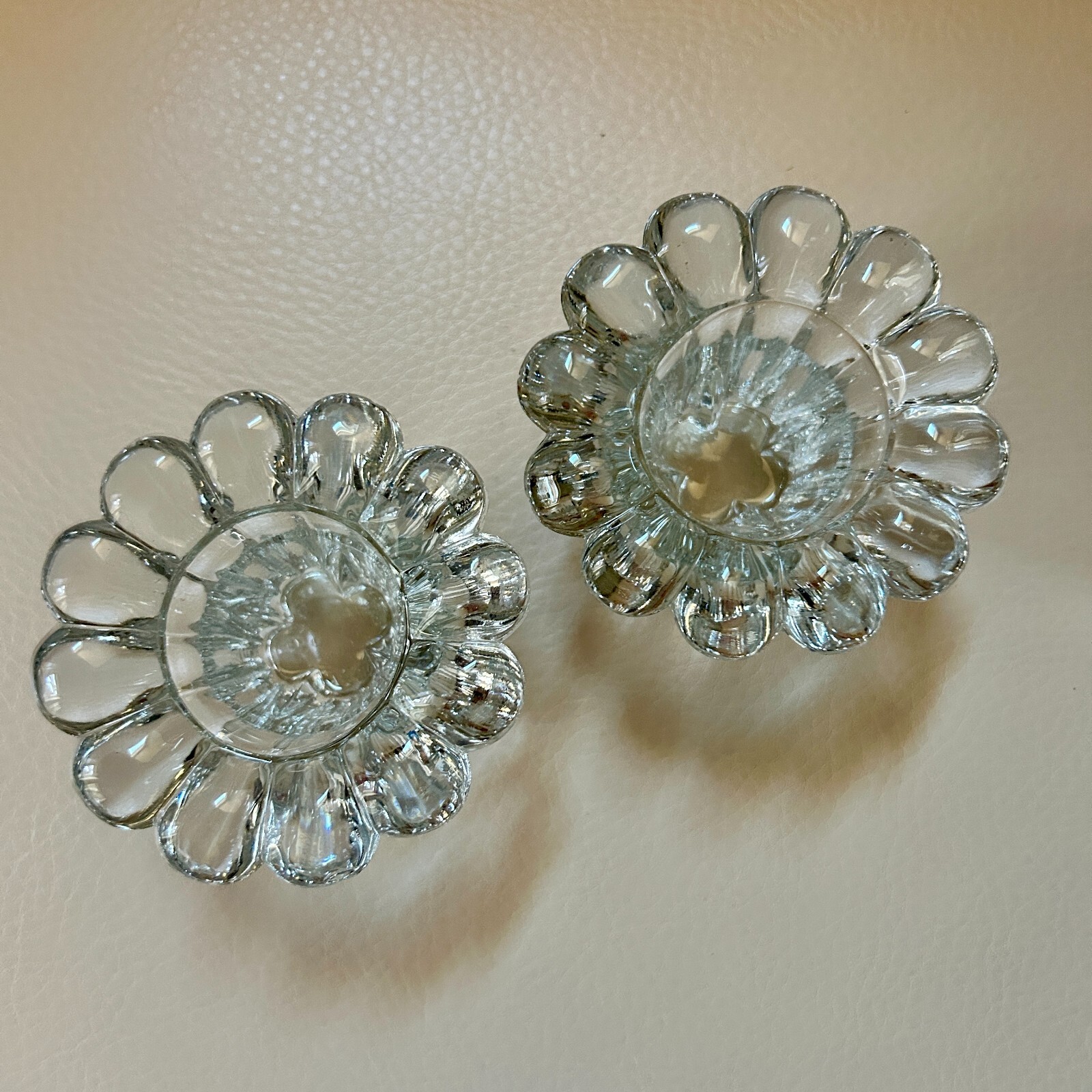 Collectors Crystal Galleries Crystal Candleholder Set