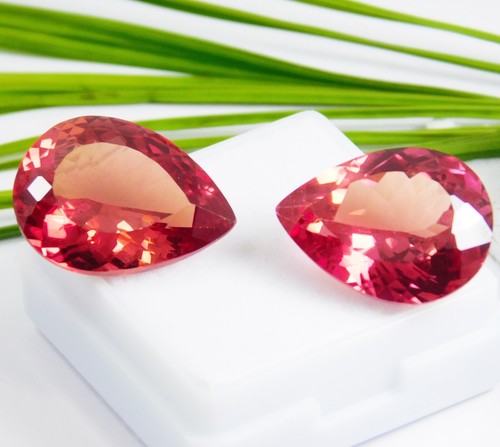 Zertifiziert 22.50 CT Natürlich Mandarin Orange Pfirsich Granat Birne Lose - Bild 12 von 24