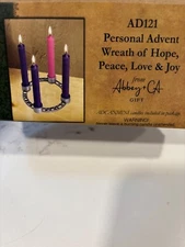 Cathedral Art, Purple (Abbey & CA Gift) Personal Advent Candleholder Wreath