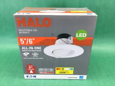 HALO LA56069351EWH LED Gimbal White 3500K, 5”/6" - Image 1 of 4