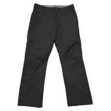 Eddie Bauer Tech Pants Mens size 34X28 Black Straight Leg Nylon