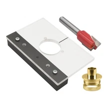 19696-KIT Concealed Hinge Router Template Kit – 35mm Cabinet Door Jig for Europe