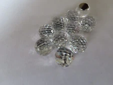 4 Swarovski 3/4 Flatback Disco Balls in 14mm Crystal CAL. #4861 