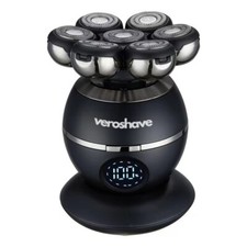 Veroshave Rasoio a Testa Impermeabile Wireless USB Ricaricabile Rasoio Elettrico