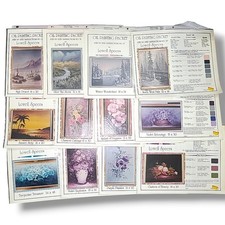Vintage Lowell Speers Oil Painting Packets Lot 12 Wet on Wet Art Instructions