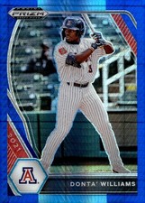 2021 Panini Prizm Draft Picks Blue & Carolina Hyper #PDP 106 Donta Williams