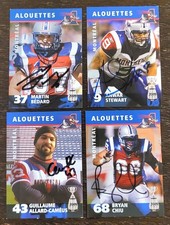 Martin Bedard Alouettes Montreal Auto Signatures ( in person )
