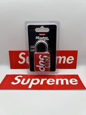 SUPREME X MASTERLOCK NUMERIC COMBINATION PADLOCK LOCK RED SS19 100% AUTHENTIC DS