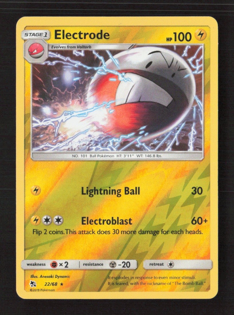 Electrode Rare Reverse Holo Hidden Fates 22/68 LP Pokémon TCG