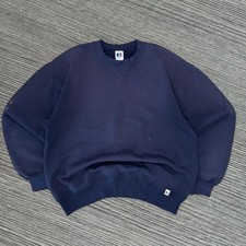 Vintage Russell Sweatshirt Faded Distressed Boxycrewneck Made in USA Size Large