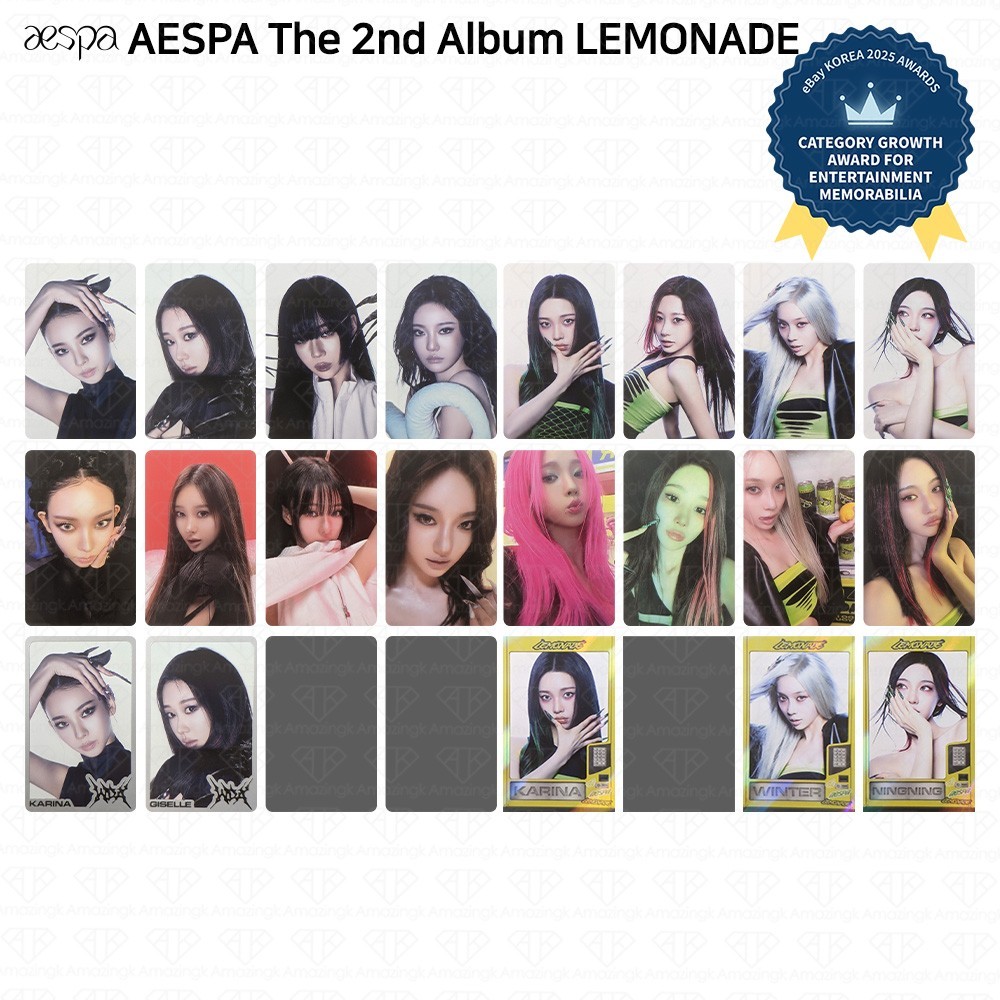 Aespa WEEK MAKE IT LEMONADE SEOUL POP-UP MD Trading Card | eBay
