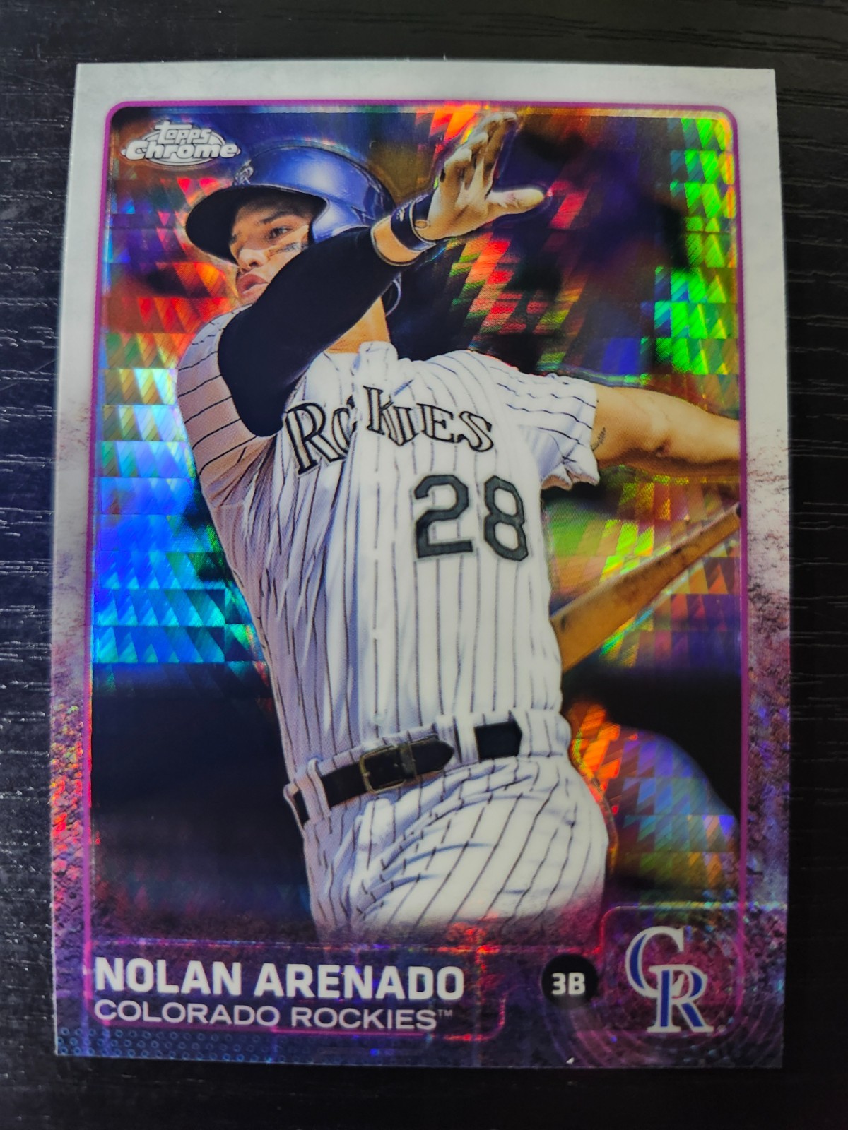 2015 Topps Chrome Nolan Arenado Prism Refractor #66 Rockies
