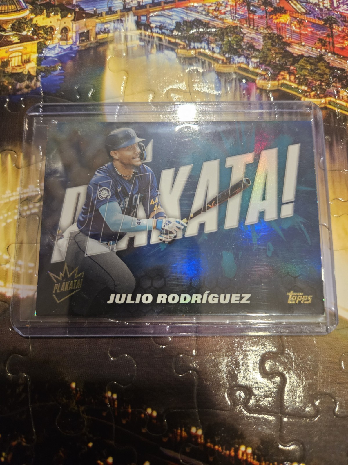 2025 Topps Baseball Series 1 #PLAK-9 Julio Rodriguez PLAKATA card