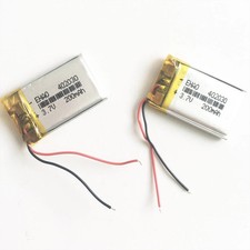 2pcs 3.7V 402030 200mAh Rechargeable lipo Li Polymer Battery For MP3 Smart Watch
