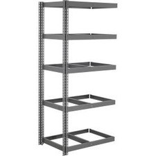 Industrial 5 Shelf Heavy Duty Boltless Shelving Add On 36""W x 12""D x 96""H No