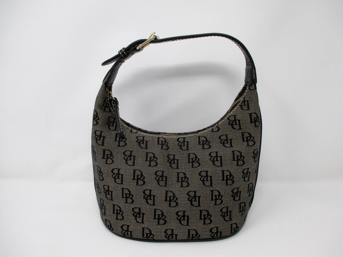 Dooney & Bourke Borsa Hobo In Pelle Grana Ghiaia - Tracolla Regolabile - Colore Naturale - Made In USA