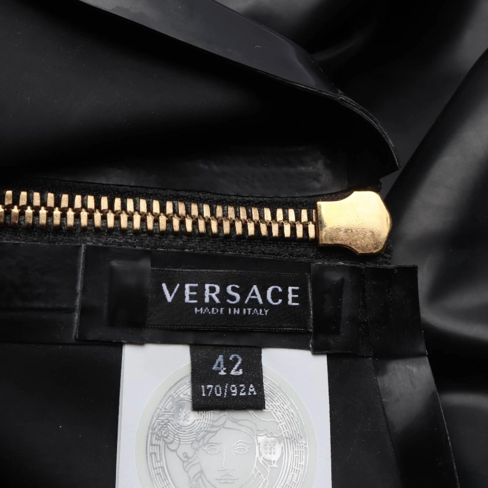 Abito da cocktail Versace nero 36 IT 42 nuovo