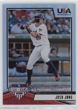 2019 USA Baseball Stars & Stripes Longevity Gold Team Logo 9/25 Josh Jung 0jx5