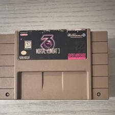 Williams Mortal Kombat 3 (Nintendo SNES) M Mature Fighting Game Cartridge