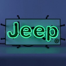 Jeep Logo Wall Mount Junior Green Neon Sign W Backing Neonetics 17 5jeeps Jeep Logo Wall Mount Junior Green Neon Sign W Backing Neonetics 17 5jeeps
