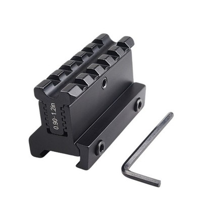 Verstellbare 5 Slot Riser Mount 21mm Rail Aluminium Adapter Base