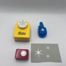 Scrapbooking craft punch Snowflakes - set of 3