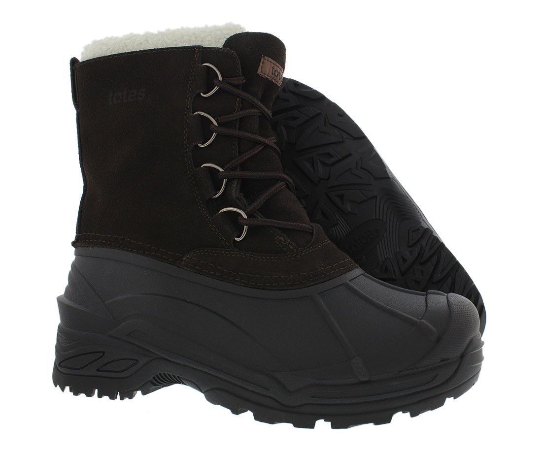 Totes Snowbankw Mens Shoes Size 11, Color: Brown/Black