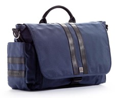 🔥E.C. Knox Mens Diaper Bag Classic Ballistic Nylon Leather Convertible Backpack