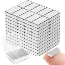 100Pcs Strong Neodymium Magnets Bar, Heavy Duty Rare Earth Magnets, Rectangul...