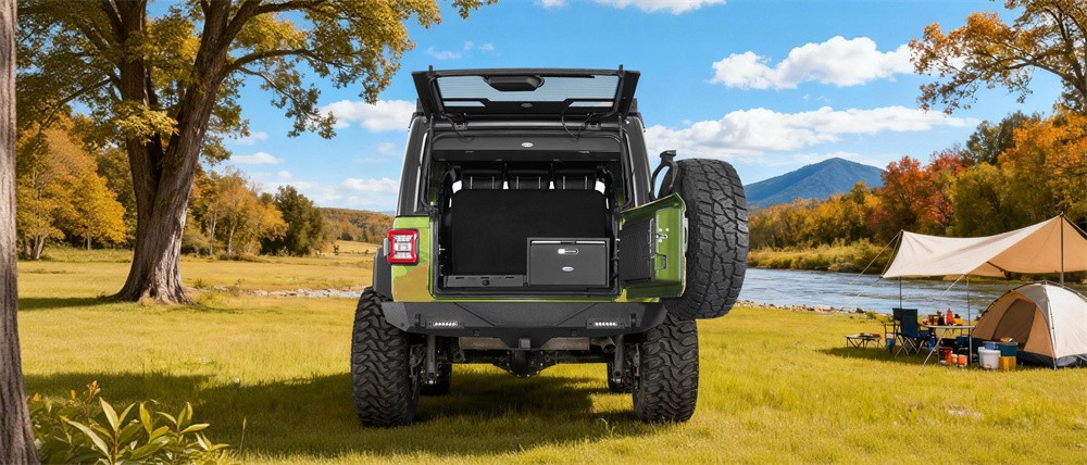 Rear Overhead Storage Lockbox Steel for 2018-2025 Jeep Wrangler JL 4-Dr Hardtop thumbnail 10