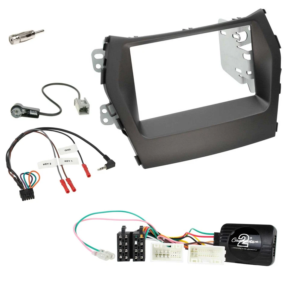 JVC Lenkrad USB 2DIN DAB Bluetooth CD Autoradio für Hyundai Santa Fe ab 2012 ohn - Bild 3 von 4