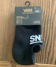 Vans OTW Classic No Show Socks 3 Pack Black-Boy's size 10-13.5