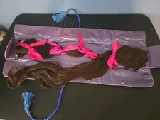 Brown Hair Extensions Hair Clip In 2 Sets 18" And 25" In A Silky Pouch