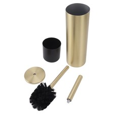 Honio Gold Toilet Brush - Rustproof, Compact, Soft Head, Bathroom, Home Cleaning