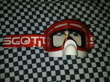   Vintage SCOTT Red  / White  59  goggles/ Wh...