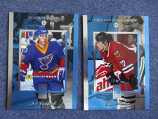 96-97 Donruss Elite Aspirations Jim Campbell Ethan Moreau Serial Numbered #/3000