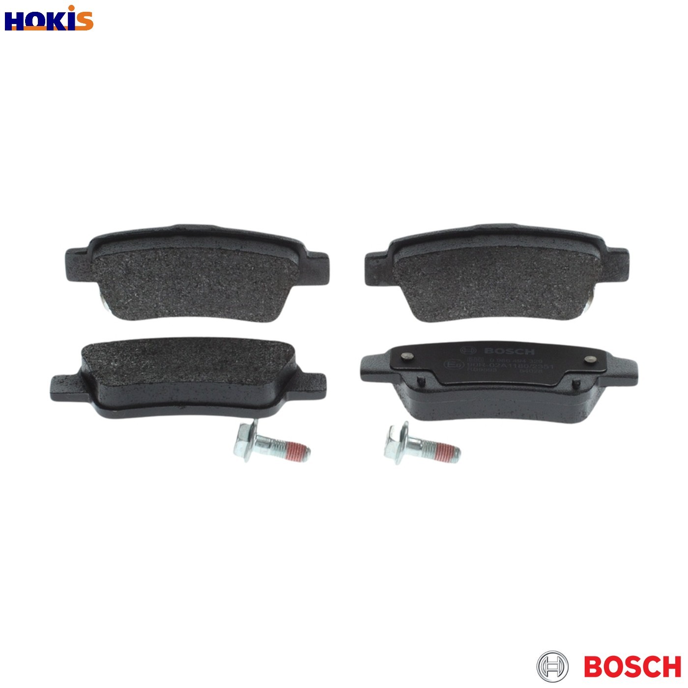 Fits BOSCH 0 986 494 329 Brake Pad Set, disc brake 0 986 494 329 Brake pads set - Image 26