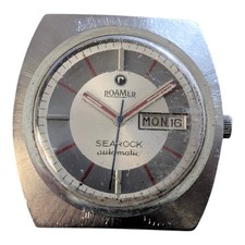 Roamer Searock Automatic Mens Watch Ticks But Needs Servicing/Repair