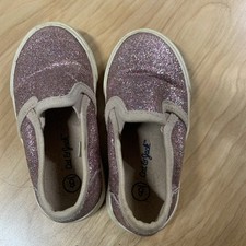 Cat Jack Toddler Pink Shoes Slip On Size 6 Sparkles Glitter Girls Sneakers