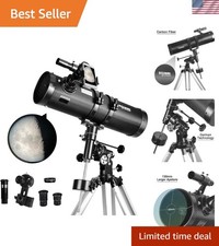Telescope 130EQ Newtonian Reflector Astronomy Telescope for Adults with Acces...