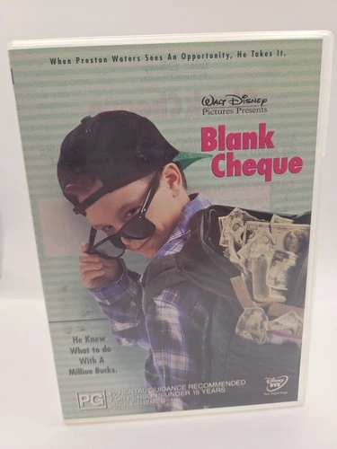 Blank Cheque (DVD, 1994) Like New - Free Shipping - Rare OOP