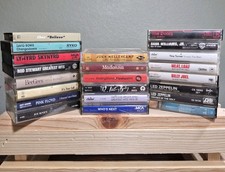 Lot of 22 Cassette Tapes Legendary Music Icons Doors, Bowie, Pink Floyd, Led Zep