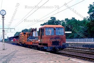DR Bauzug Berlin Schönefeld 1990 / org. Farb Dia Datei! 461#18
