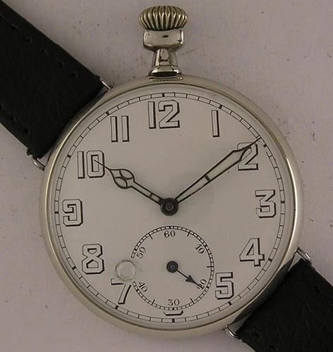 Vintage French VERAX MILITARY WW1 OFFICER'S TRENCH Wrist Watch A+ Fully Serviced