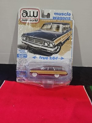 Auto World Muscle 1964 Ford Country Squire (Ultra Red Chase) Release 3 Version A