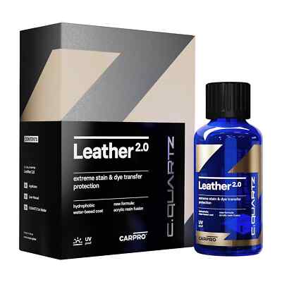 CarPro CQuartz Leather 2.0 Lederversiegelung Leder Versiegelung Coating 100ml