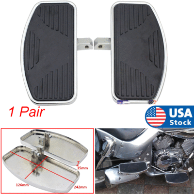 Left+Right Side Motorcycle Rider Front Floorboards Large Foot Pedal Left+Right Side Motorcycle Rider Front Floorboards Large Foot Pedal
