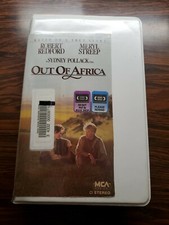VHS Out of Africa 1985 Robert Redford, Meryl Streep - 7 Academy Awards