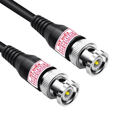 BNC-Kabel 1m beidseitig Stecker RG58C/U 50 Ohm foliengeschirmt schwarz